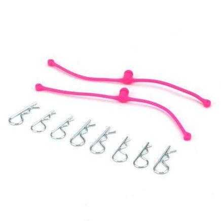 Dubro Products - Body Klip Retainers-Pink - Hobby Recreation Products