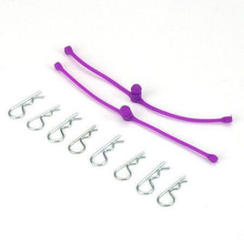Dubro Products - Body Klip Retainers-Purple - Hobby Recreation Products