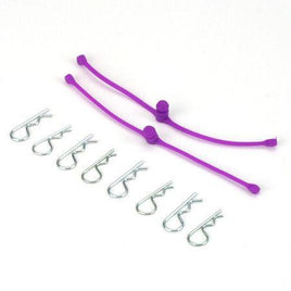Dubro Products - Body Klip Retainers-Purple - Hobby Recreation Products