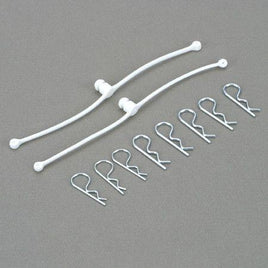 Dubro Products - Body Klip Retainers-White - Hobby Recreation Products