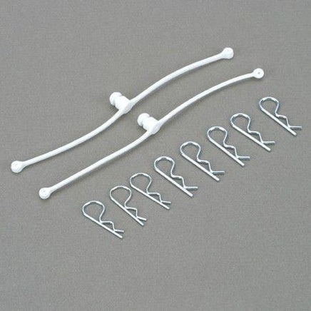 Dubro Products - Body Klip Retainers-White - Hobby Recreation Products