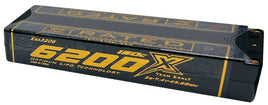 Exalt - 2S 7.4V 6100MAH 135C Stick w/5mm Bullets, X-Rated LiPo Battery Series - Hobby Recreation Products