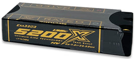 Exalt - Exalt X-Rated 2S 135C LCG Hardcase Shorty Lipo Battery (7.6V/5200mAh) w/5mm Bullets (EXA3203) - Hobby Recreation Products