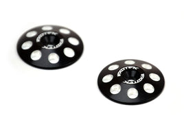Exotek Racing - 1/8 Buggy XL Wing Buttons, 22mm (2), Black - Hobby Recreation Products