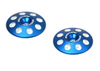 Exotek Racing - 1/8 Buggy XL Wing Buttons, 22mm (2), Blue - Hobby Recreation Products