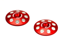 Exotek Racing - 1/8 Buggy XL Wing Buttons, 22mm (2), Red - Hobby Recreation Products