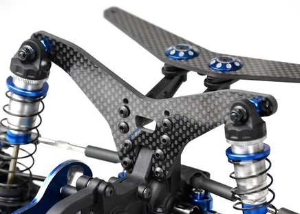 Exotek Racing - B6 Rear Drag Tower, 4mm Carbon Fiber , for Laydown/Layback Gearboxes - Hobby Recreation Products