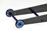 Exotek Racing - Carbon Fiber Wheelie Ladder Bar Set w/2 Wheels, Adjustable, compatible with 2wd Slash - Hobby Recreation Products