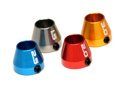 Exotek Racing - Collar Set, Metric 1.5mm, 2.0mm, 2.5mm and 3.0mm, for MIP Hex Wrenches - Hobby Recreation Products