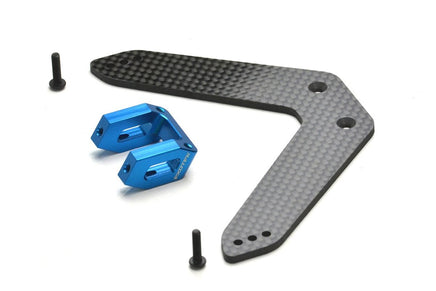 Exotek Racing - DR10 Pro Body Mount Set, Alloy and CF for the Rear - Hobby Recreation Products