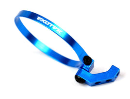 Exotek Racing - Exo Fan Mount-Clamp On Set, Angled for 1/10 Buggies, Trucks, and Sedans (Blue) - Hobby Recreation Products