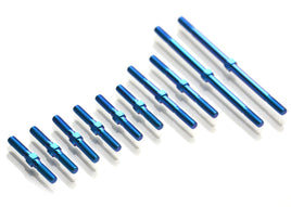 Exotek Racing - F1 Ultra Titanium Turnbuckle Set, Blue Titanium (10p) - Hobby Recreation Products