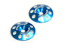 Exotek Racing - Flite Wing Buttons V2, 6061 Aluminum, Blue Anodized - Hobby Recreation Products