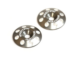 Exotek Racing - Flite Wing Buttons V2, 6061 Aluminum, Gunmetal Anodized - Hobby Recreation Products