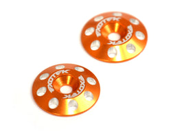 Exotek Racing - Flite Wing Buttons V2, 6061 Aluminum, Orange Anodized - Hobby Recreation Products