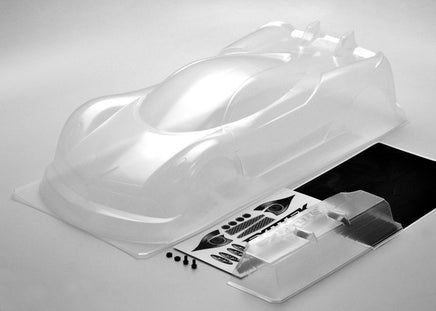 Exotek Racing - P1-Z 1/10 USGT Race Body, Clear Lexan w/ Wing - Hobby Recreation Products