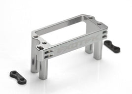 Exotek Racing - Tenacity Lasernut Heavy Duty Servo Mount, 7075 Anodized, Gun Metal - Hobby Recreation Products