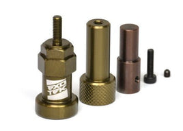 Exotek Racing - Tire Sander Arbor Set, for 12mm Hex (1/10), 14mm Hex (F1) and, 10mm Front Wheels - Hobby Recreation Products