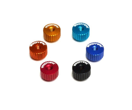 Exotek Racing - Twist Nuts For M3 Thread, Med Blue - Hobby Recreation Products