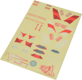 Flight Lab Toys - Decal Sheet, Red; HoverCross - Hobby Recreation Products