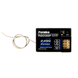 Futaba - R203GF 2.4GHz S-FHSS 3-Channel Receiver - Hobby Recreation Products