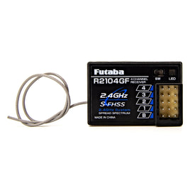 Futaba - R2104GF S-FHSS 2.4GHz 4-Channel High Voltage Receiver - Hobby Recreation Products