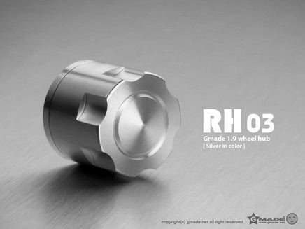 Gmade - 1.9 RH03 Wheel Hubs (Silver) (4) - Hobby Recreation Products
