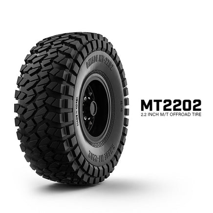 Gmade - 2.2" MT2202 1/10 Scale Crawler Off-Road Tires (2) - Hobby Recreation Products