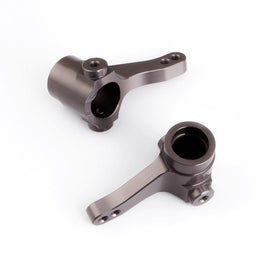 Gmade - Aluminum One Piece Knuckle Arm (Titanium Gray) (2) for R1/GS01 - Hobby Recreation Products