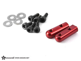 Gmade - Aluminum Servo Mount Red (2) - Hobby Recreation Products
