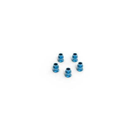 Gmade - Aluminum Shock End Ball, for GS02 BOM, 5.8x7.3mm (Blue) (5pcs) - Hobby Recreation Products