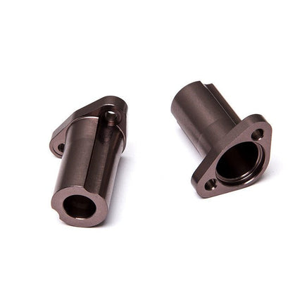Gmade - Aluminum Straight axle adapter (Titanium Gray) (2) for GS01 - Hobby Recreation Products