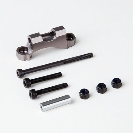 Gmade - Rear Upper Link Mount (Titanium Gray) for GS01 Axle - Hobby Recreation Products