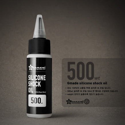 Gmade - Silicone Shock Oil 500 Weight (Centistoke) 50mL - Hobby Recreation Products
