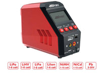 Hitec RCD - RDX1 Pro Single Channel 100W AC/DC Multi-Chemistry Charger - Hobby Recreation Products