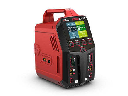 Hitec - RDX2 1000 AC/DC Dual Port Charger / Discharger / Power Supply - Hobby Recreation Products
