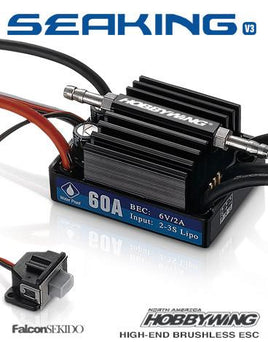 Hobbywing - Seaking 60A V3.1 Brushless Waterproof ESC for Marine Use - Hobby Recreation Products