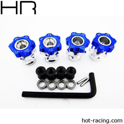 Hot Racing - 17mm Wide +5mm Wheel Hubs with Bearings - Hobby Recreation Products