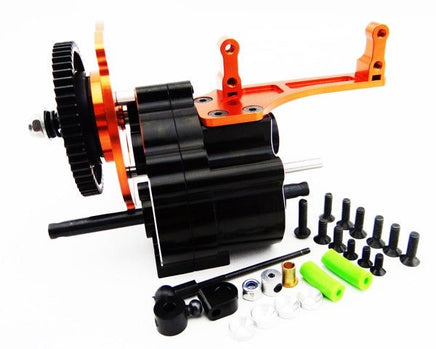 Hot Racing - 2 Speed Gear Box w/ Steel Gear, Long Output Shaft, for Axial Wraith and AX10 - Hobby Recreation Products