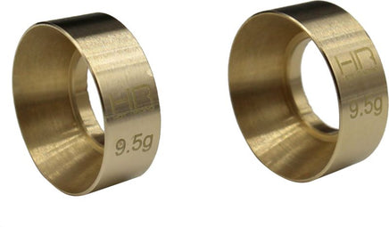 Hot Racing - 9.5g Brass KMC Machete Wheel Weights, for Axial SCX24 - Hobby Recreation Products