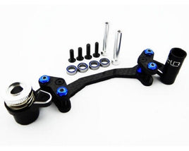 Hot Racing - Adjustable Aluminum Steering Bellcrank and Servo Saver, 1/10th Scale Axial Yeti Kit or Yeti RTR - Hobby Recreation Products