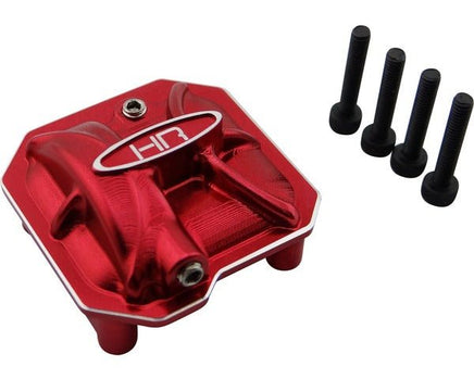 Hot Racing - Aluminum AR44 Axle Differential Covers, Red, for Axial SCX II - Hobby Recreation Products
