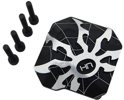 Hot Racing - Aluminum AR44 Axle Differential Spider Covers, for Axial SCX2 (Black) - Hobby Recreation Products