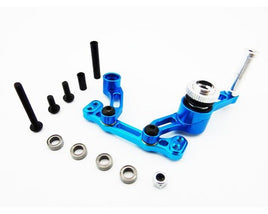 Hot Racing - Aluminum Bellcrank Steering Saver w/ Bearings, Blue, for ECX 2WD Vehicles - Hobby Recreation Products