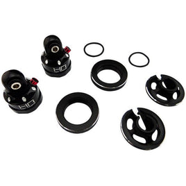 Hot Racing - Aluminum Bleeder Shock Caps w/ Spring Retainer, for Traxxas X-Maxx - Hobby Recreation Products