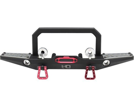 Hot Racing - Aluminum Front Bumper, Winch Mount, & Light Buckets for Traxxas TRX-4 or Axial SCX10 II - Hobby Recreation Products