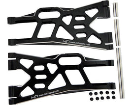 Hot Racing - Aluminum Front Lower Arm Set Black, for Traxxas X Maxx - Hobby Recreation Products