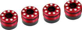 Hot Racing - Aluminum O-Ring Delrin Cap Hub (Red), for Arrma 1/5 - Hobby Recreation Products
