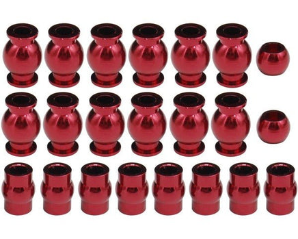 Hot Racing - Aluminum Pivot Ball Set, for Arrma 1/10 4x4 (22pcs) - Hobby Recreation Products
