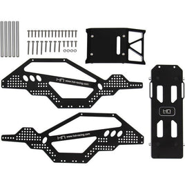 Hot Racing - Aluminum Rock Racer Conversion Chassis, Black, for SCX24 - Hobby Recreation Products